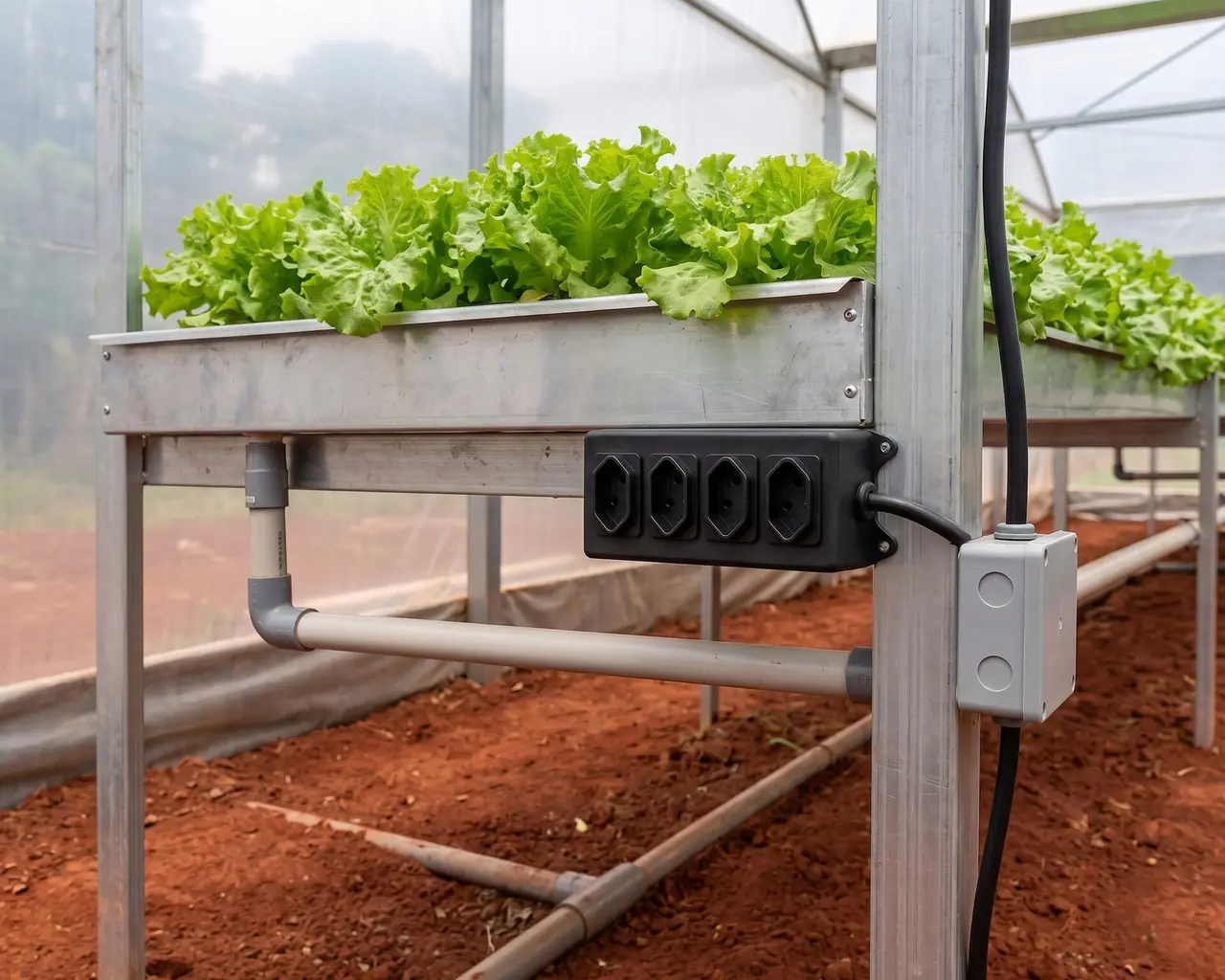 Equipamento Vireō em um ambiente de cultivo