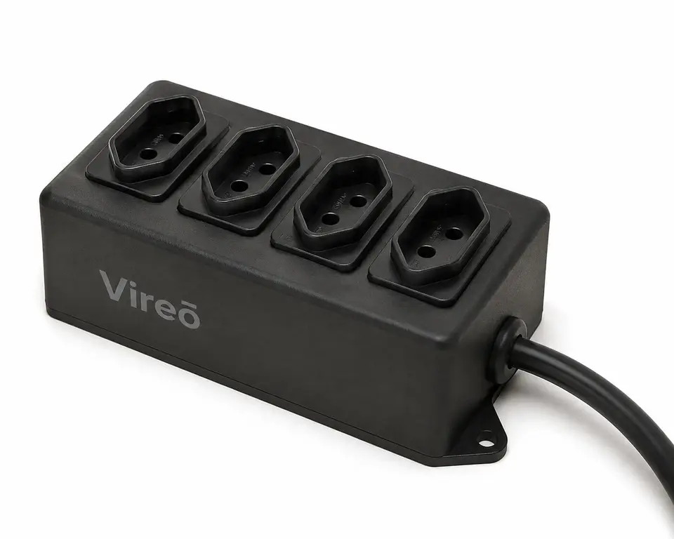 Módulo Vireō com quatro conexões para equipamentos